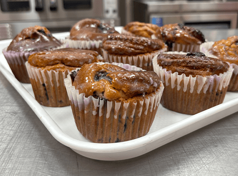 Muffins (Apple Crumble, Blueberry)